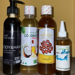 Hair set (hair wash and oils)